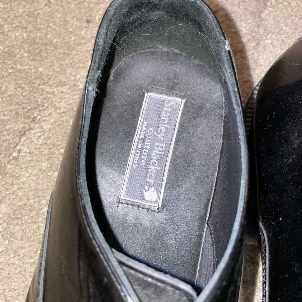 stanley blacker tuxedo lace up tuxedo shoes 👞